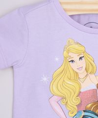 Blusa-Infantil-Ampla-Princesas-com-Glitter-Manga-Curta-Lilas-9965645-Lilas_4