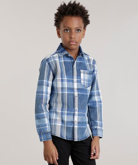 Camisa-Jeans-Xadrez-Azul-Medio-8466688-Azul_Medio_1