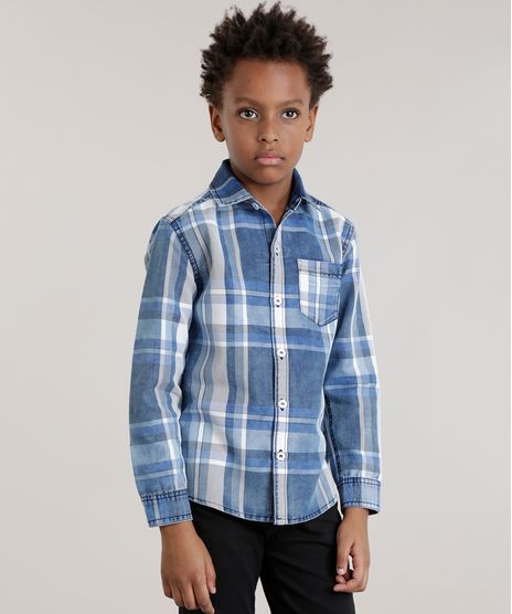 Camisa-Jeans-Xadrez-Azul-Medio-8466688-Azul_Medio_1