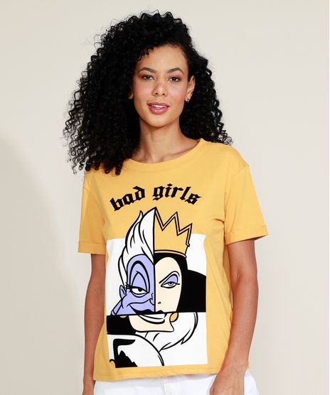Blusa-Feminina-Vilas-Disney-Manga-Curta-Decote-Redondo-Mostarda-9957949-Mostarda_1