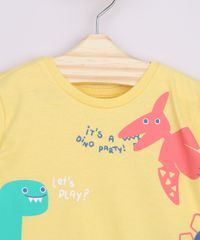 Camiseta-Infantil-Dinossauros--It-s-a-Dino-Party---Manga-Curta--Amarela-9963738-Amarelo_4