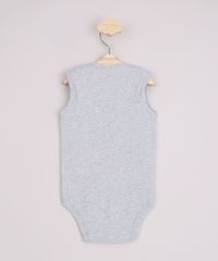Body-Infantil--Dono-do-Mundo-do-Papai-e-da-Mamae--Sem-Manga-Cinza-Mescla-9845089-Cinza_Mescla_3