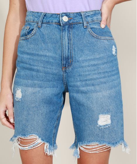 bermudas cintura alta feminina