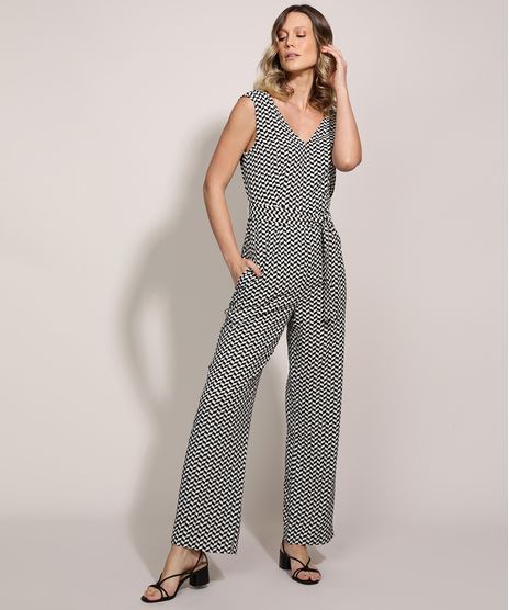 Macacao-Feminino-Estampado-Geometrico-com-Faixa-para-Amarrar-Sem-Manga-Decote-V-Off-White-9890547-Off_White_1