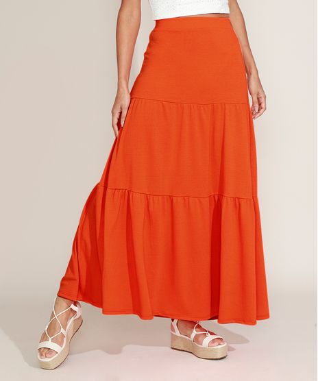 Saia-Feminina-Longa-com-Recortes-Laranja-9967683-Laranja_1