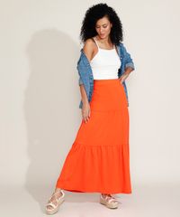 Saia-Feminina-Longa-com-Recortes-Laranja-9967683-Laranja_3