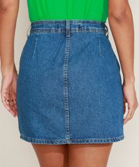 Saia-Jeans-Feminina-Curta-com-Ziper-Frontal-Azul-Medio-9964623-Azul_Medio_2