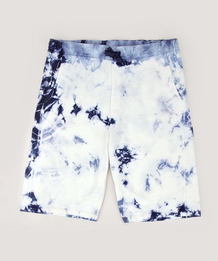 Bermuda-de-Moletom-Juvenil-Estampado-Tie-Dye-com-Bolsos-Azul-Marinho-9959787-Azul_Marinho_1