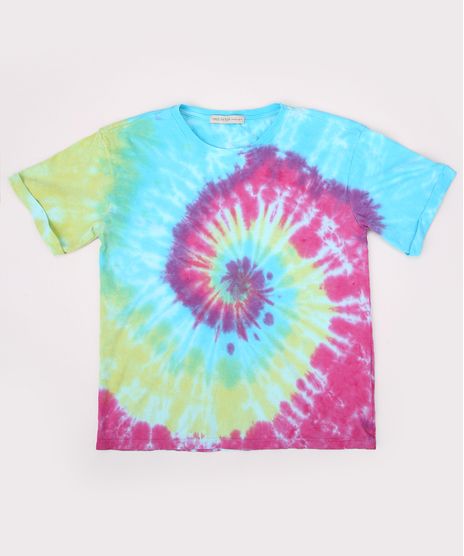 Blusa-Juvenil-Estampada-Tie-Dye-Espiral-Manga-Curta-Multicor-9966098-Multicor_1
