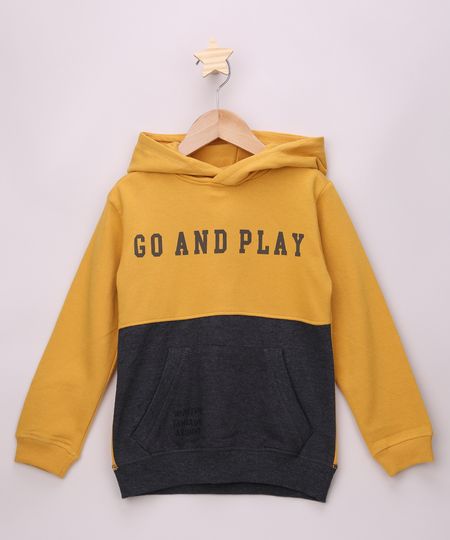 Blusao-de-Moletom-Infantil--Go-and-Play--com-Capuz-e-Bolso-Canguru-Mostarda-9798291-Mostarda_1