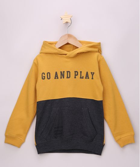 Blusao-de-Moletom-Infantil--Go-and-Play--com-Capuz-e-Bolso-Canguru-Mostarda-9798291-Mostarda_1
