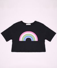 Blusa-Juvenil-Cropped-Arco-Iris-Manga-Curta-Preta-9963334-Preto_1