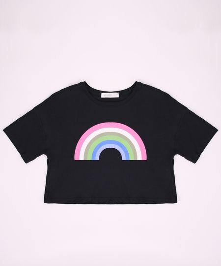 Blusa-Juvenil-Cropped-Arco-Iris-Manga-Curta-Preta-9963334-Preto_1 Blusa-Juvenil-Cropped-Arco-Iris-Manga-Curta-Preta-9963334-Preto_1