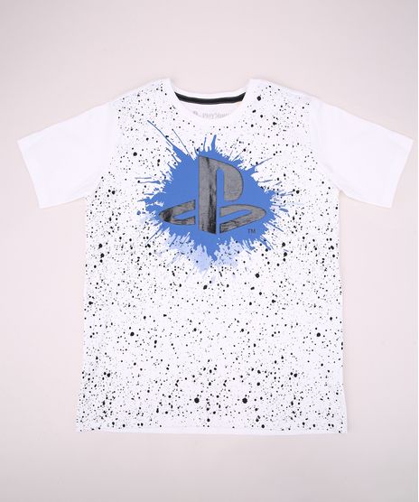 Camiseta-Juvenil-Playstation-Manga-Curta-Gola-Careca-Branca-9962346-Branco_1