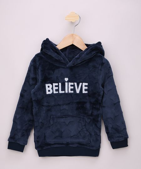 Blusao-Infantil-em-Fleece-Unicornio--Believe--com-Capuz-e-Chifre-Azul-Marinho-9797528-Azul_Marinho_1