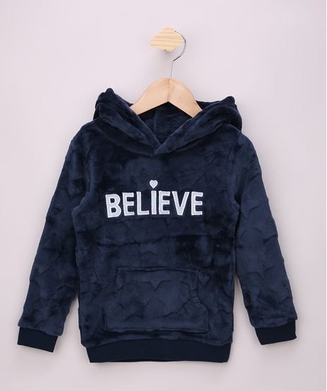 Blusao-Infantil-em-Fleece-Unicornio--Believe--com-Capuz-e-Chifre-Azul-Marinho-9797528-Azul_Marinho_1