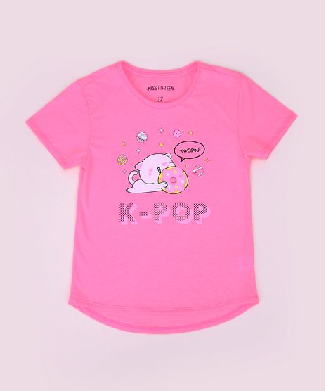 Blusa-Juvenil-K-Pop-Manga-Curta-Rosa-Neon-9964555-Rosa_Neon_1