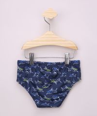 Sunga-Infantil-Slip-Estampada-de-Tubaroes-com-Protecao-UV50--Azul-Marinho-9964877-Azul_Marinho_2