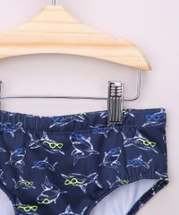 Sunga-Infantil-Slip-Estampada-de-Tubaroes-com-Protecao-UV50--Azul-Marinho-9964877-Azul_Marinho_4