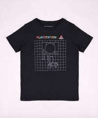 Camiseta-Juvenil-Playstation-Manga-Curta-Gola-Careca-Preta-9954878-Preto_1