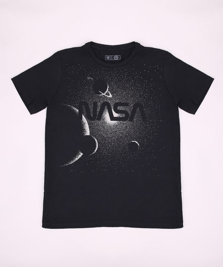 Camiseta-Juvenil-NASA-Manga-Curta-Gola-Careca-Preta-9954879-Preto_1