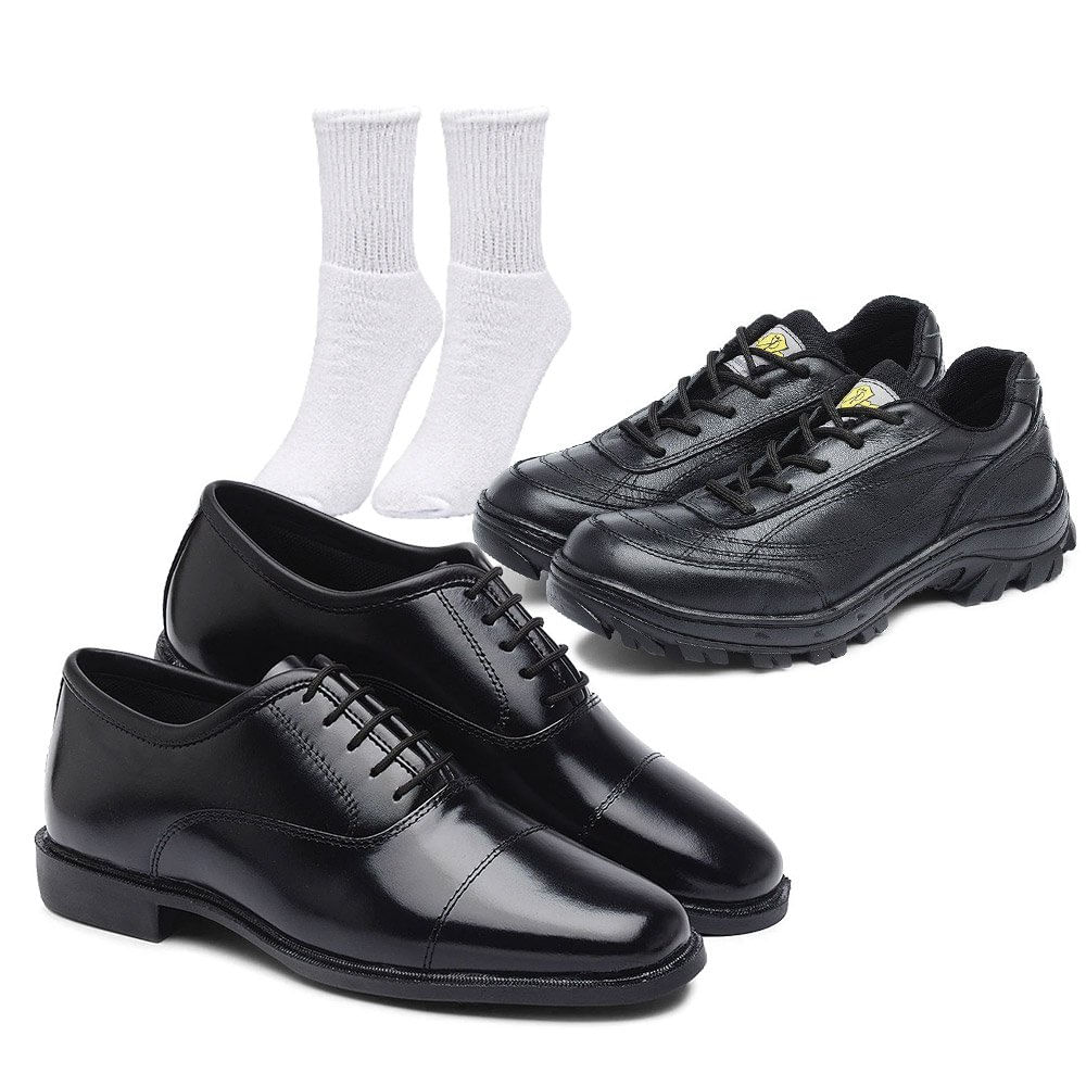 tenis preto corrida militar