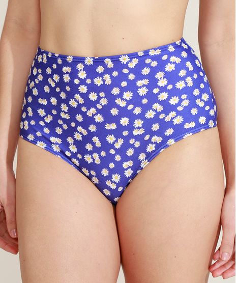Biquini-Calcinha-Mindset-Hot-Pant-Estampado-de-Margaridas-com-Protecao-UV50--Azul-Marinho-9970986-Azul_Marinho_1