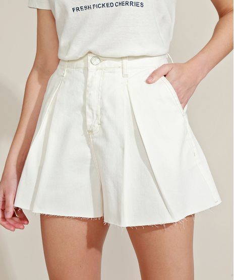 Short-de-Sarja-Feminino-Mindset-Gode-Cintura-Super-Alta-com-Pregas-Off-White-9972956-Off_White_1