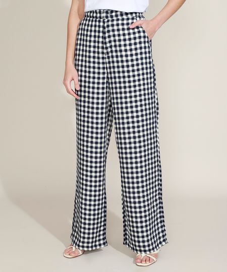 Calca-Feminina-Mindset-Wide-Cintura-Alta-Alfaiatada-Estampada-Xadrez-Vichy-com-Linho-Azul-Marinho-9974062-Azul_Marinho_1 Calca-Feminina-Mindset-Wide-Cintura-Alta-Alfaiatada-Estampada-Xadrez-Vichy-com-Linho-Azul-Marinho-9974062-Azul_Marinho_1