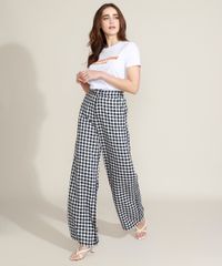 Calca-Feminina-Mindset-Wide-Cintura-Alta-Alfaiatada-Estampada-Xadrez-Vichy-com-Linho-Azul-Marinho-9974062-Azul_Marinho_3 Calca-Feminina-Mindset-Wide-Cintura-Alta-Alfaiatada-Estampada-Xadrez-Vichy-com-Linho-Azul-Marinho-9974062-Azul_Marinho_3