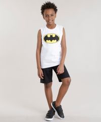 Conjunto-Batman-de-Regata-Branca---Bermuda-em-Moletom-Preta-8484293-Preto_1