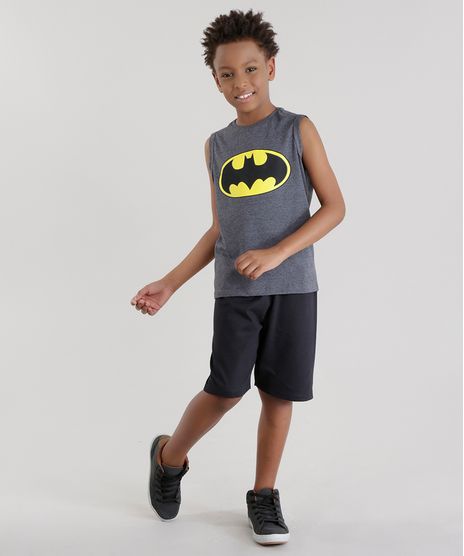 Conjunto-Batman-de-Regata-Cinza-Mescla---Bermuda-em-Moletom-Preta-8484293-Preto_1_1