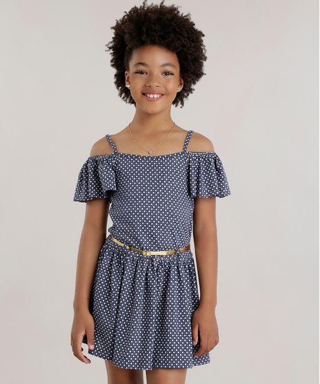 Vestido-Open-Shoulder-Estampado-Floral-com-Cinto-Metalizado-Azul-Marinho-8739776-Azul_Marinho_1