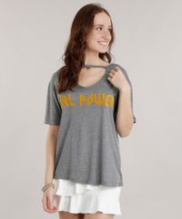 Blusa-Choker--Girl-Power--Cinza-Mescla-Escuro-8713240-Cinza_Mescla_Escuro_1