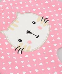 Calca-Gato-Estampada-de-Coracoes-em-Algodao---Sustentavel-Rosa-8580578-Rosa_4