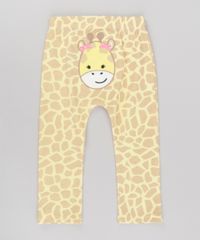 Calca-Estampada-Girafa-em-Algodao---Sustentavel-Amarelo-Claro-8580494-Amarelo_Claro_1