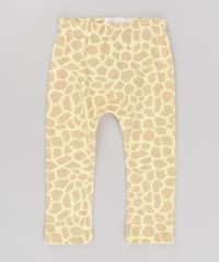 Calca-Estampada-Girafa-em-Algodao---Sustentavel-Amarelo-Claro-8580494-Amarelo_Claro_2