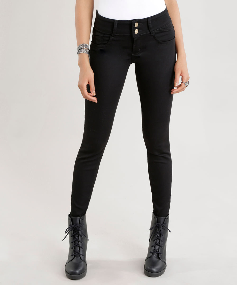 Imagem do Calça Super Skinny Sawary Preta Calça Super Skinny Sawary Preta