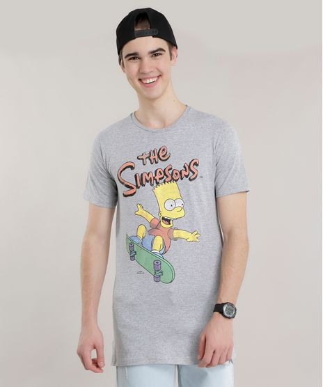 Camiseta-Longa-Simpsons-Cinza-Mescla-8725460-Cinza_Mescla_1