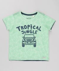 Camiseta--Tropical-Jungle--Estampada-de-Folhagem-Verde-Claro-8683700-Verde_Claro_1