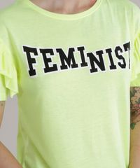 Blusa--Feminist--com-Babados-Amarelo-Neon-8762441-Amarelo_Neon_4