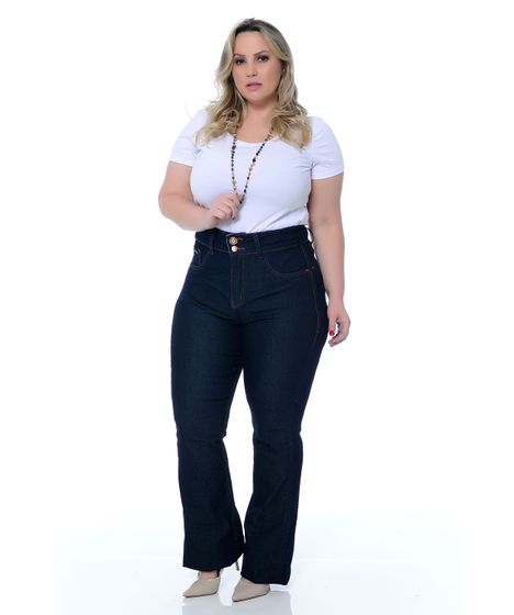 calça jeans com cinta interna plus size