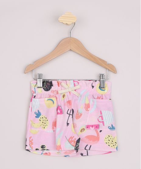 Short-Infantil-Canelado-Estampado-de-Frutas-com-Bolsos-Rosa-9966541-Rosa_1
