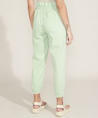 Calca-de-Sarja-Feminina-Mom-Jogger-Cintura-Super-Alta-Verde-Claro-9968173-Verde_Claro_2