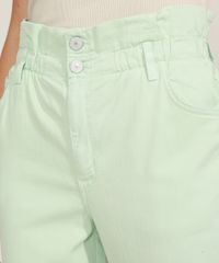 Calca-de-Sarja-Feminina-Mom-Jogger-Cintura-Super-Alta-Verde-Claro-9968173-Verde_Claro_4