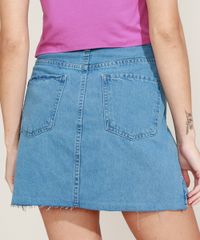 Saia-Jeans-Feminina-Ciclos-Curta-com-Bolsos-com-Certificacao-C2C™-Azul-Claro-9956798-Azul_Claro_2