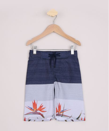 Bermuda-Infantil-Surf-Estampada-Natureza-Geometrica-e-Cos-com-Cordao-Cinza-9962956-Cinza_1