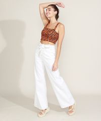 Regata-Feminina-Cropped-Estampado-Animal-Print-de-Onca-Alca-Media-Decote-Reto-Laranja-9961378-Laranja_5