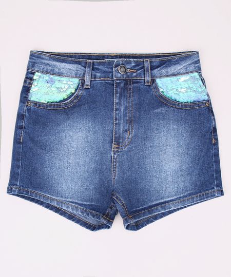 Short-Jeans-Juvenil-com-Paetes-e-Bolsos-Azul-Medio-9966617-Azul_Medio_1
