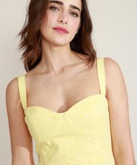 Vestido-Feminino-Mindset-Midi-Estampado-Xadrez-Vichy-com-Fenda-Alca-Media-Amarelo-9970607-Amarelo_4